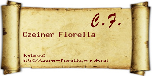 Czeiner Fiorella névjegykártya
