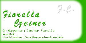 fiorella czeiner business card
